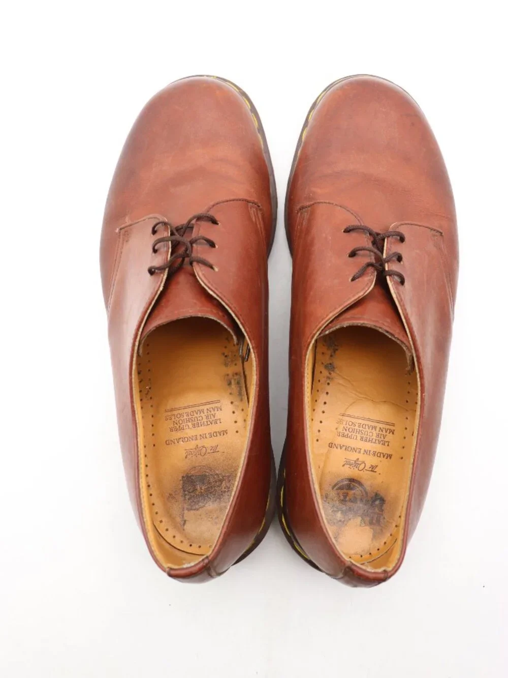 Doc Dr. Martens 1461 Men's UK 12 US 13 Made England Brown Leather Gibson Oxford